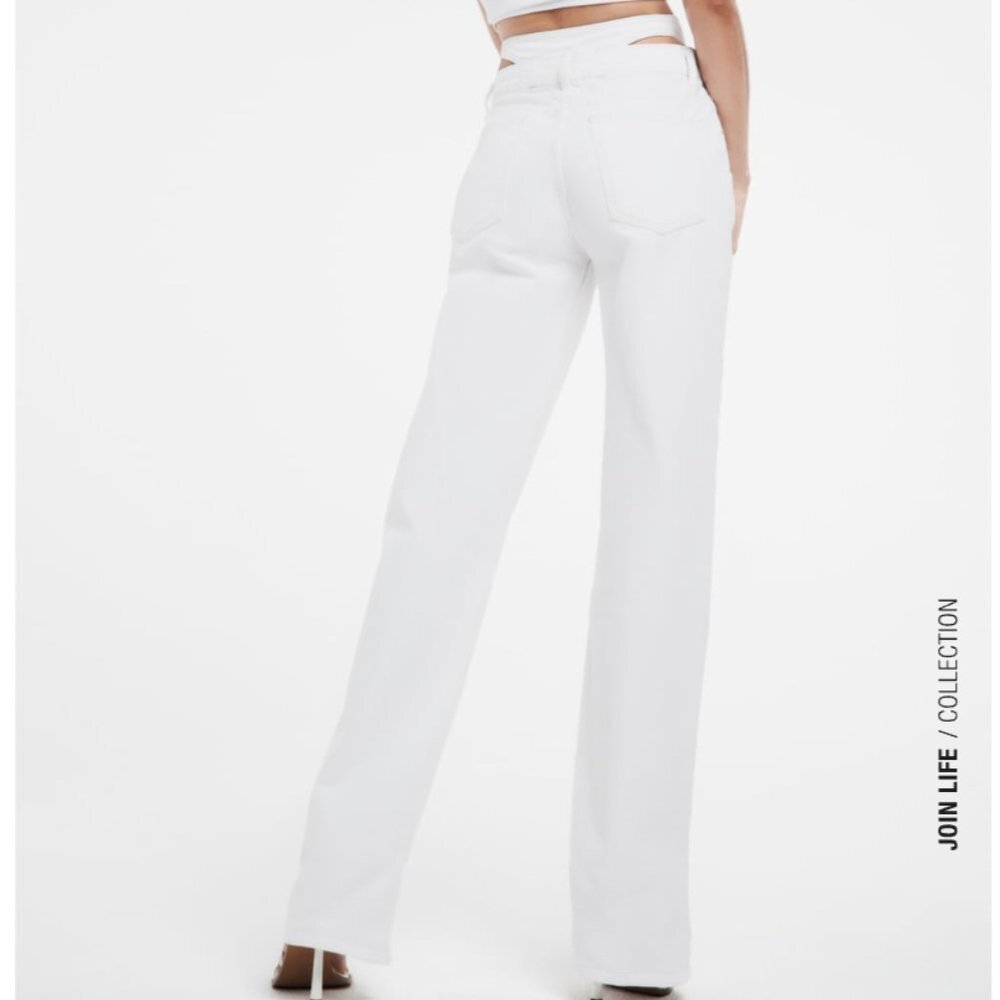 Zara LOW-RISE BAGGY JEANS White Size 34/6 - Picture 3 of 14